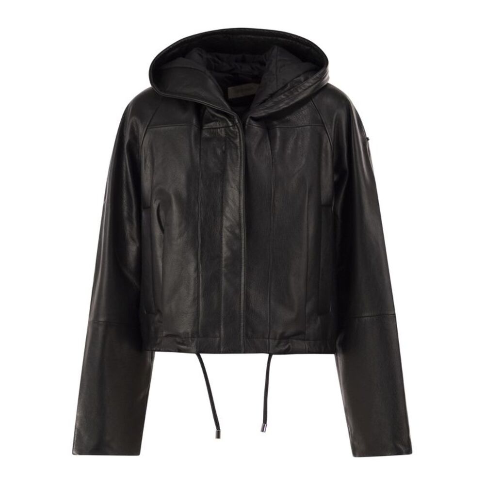Sportmax Women Spxkabala - Cropped Leather Hooded Jacket